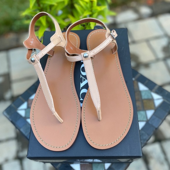 Coach Leila Leather Sandal - Picture 4 of 15